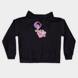 Female hand and flower Kids Hoodie